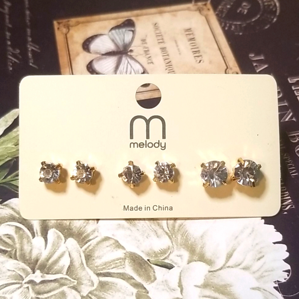 3 For $15 Set Of Stud Earrings